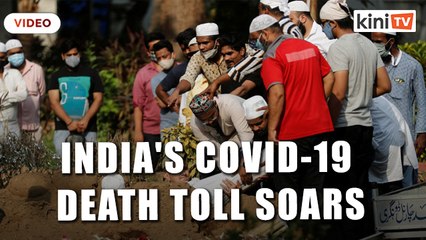 India infections top 18 million as gravediggers work round the clock