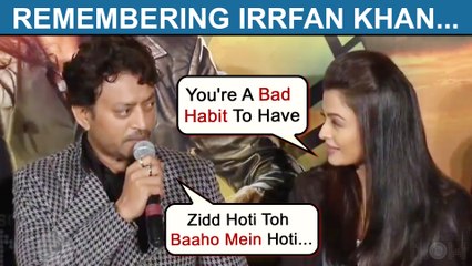 Irrfan Khan Flirts With Aishwarya Rai With A Romantic Line, Zidd Hoti Toh Baaho Mein Hoti |Throwback