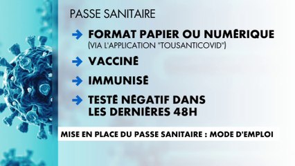 Mise en place du pass sanitaire : mode d'emploi