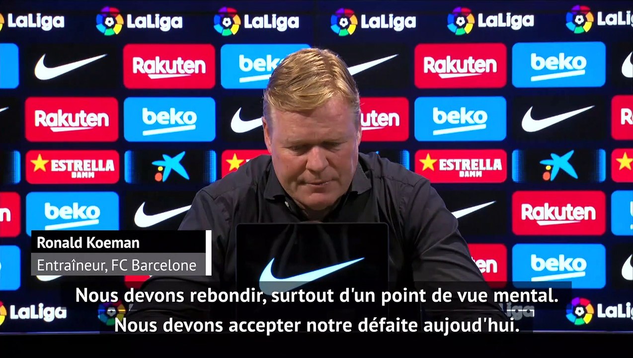 Koeman : "nous devons accepter notre défaite aujourd'hui"