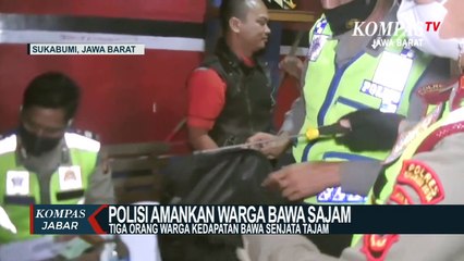 Polisi Tindak Tegas 3 Orang Warga Bawa Sajam