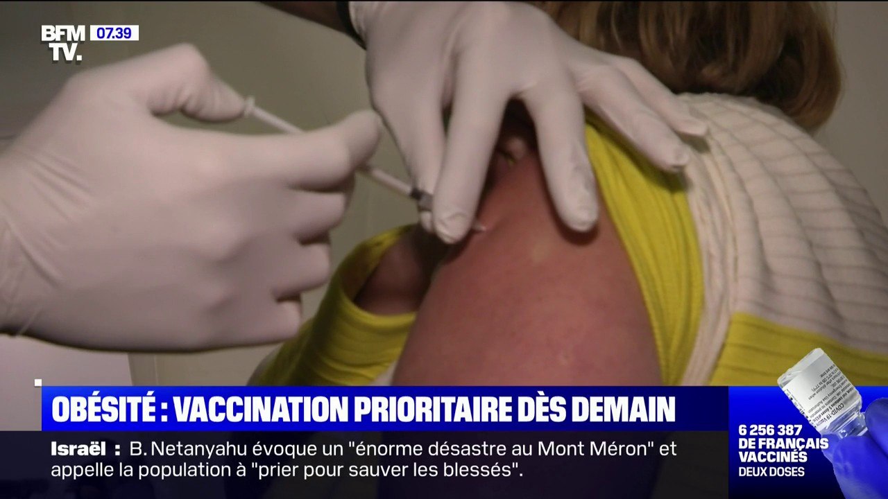 Dès samedi, la vaccination sera ouverte aux personnes en situation d'obésité