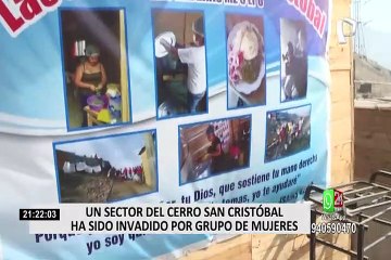Cerro San Cristóbal: mujeres intentan invadir sector destinado a la construcción del teleférico