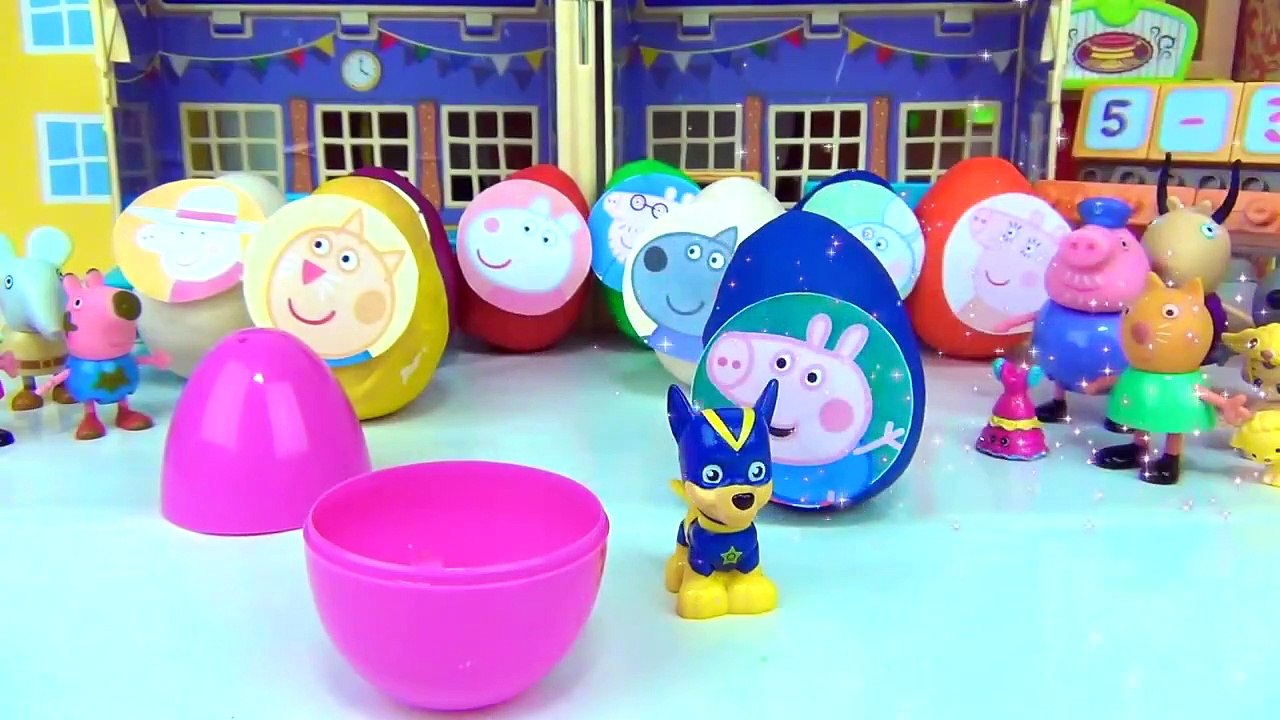 Lots Of Peppa Pig Play Doh Surprise Eggs Friends