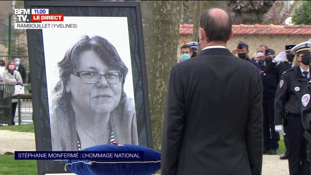 Jean Castex remet à Stéphanie Monfermé la Légion d'honneur à titre posthume