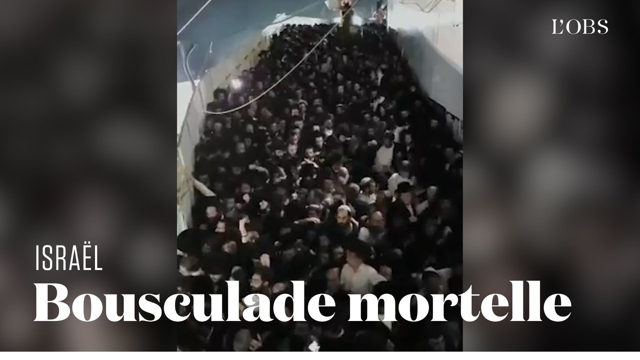 Les images de la bousculade géante à Méron en Israël, tuant au moins 44 pèlerins juifs orthodoxes