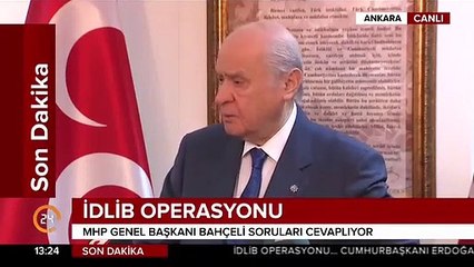 Bahçeli: MHP Cumhurbaşkanı Erdoğan'ın yanındadır