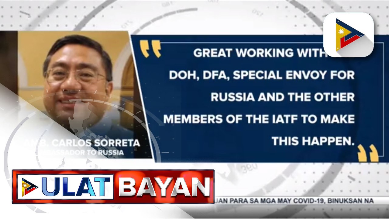 15-K doses ng Sputnik V vaccine ng Russia, nakatakdang dumating sa bansa bukas