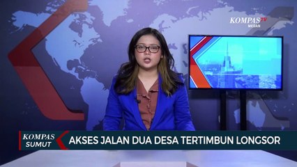 Akses Jalan 2 Desa di Karo Tertimbun Longsor