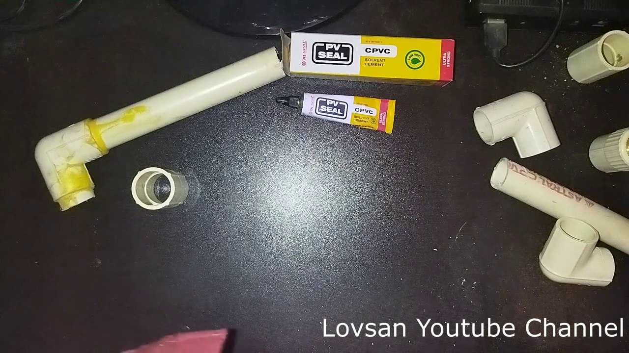 How to Use PV Seal CPVC Solvent Cement for Joint PVC Plastic Pipe (in