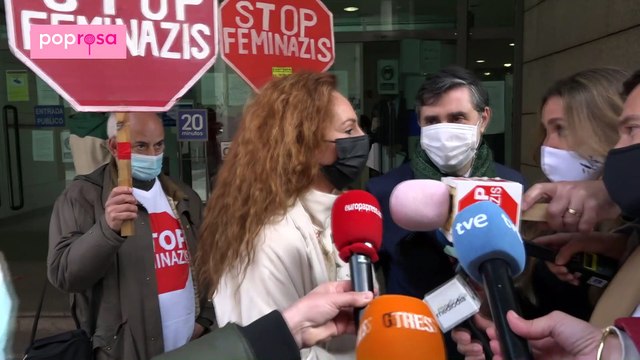 Rocío Carrasco y el dardo que lanza a Antonio David Flores a la salida del juzgado: Pensaba que venía por los 60.000 euros de la fianza