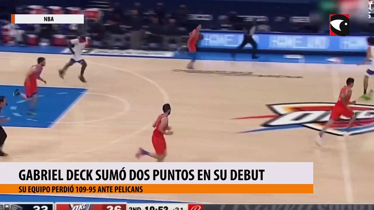 Gabriel Deck sumó dos puntos en su debut