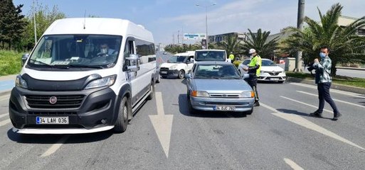 Bakırköy'de drone destekli tam kapanma denetimi