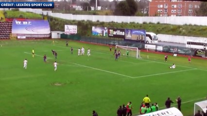 Une passe dé et un but pour Amine Oudrhiri avec Leixões SC