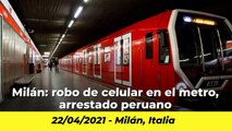 Peruanos en el mundo: Robo de celular en el metro, arrestado peruano