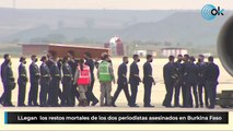 Recibidos con todos los honores los dos periodistas asesinados en Burkina Faso