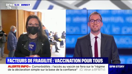 Comorbidités: l'accès au vaccin se fera sur le "régime de la déclaration simple, sur la base de la confiance"