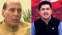 Defence Minister Rajnath Singh pays tribute to Rohit Sardana