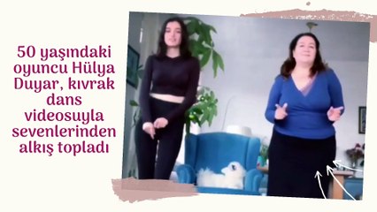 50 yaşındaki oyuncu Hülya Duyar'ın dansı herkesi şaşırttı!