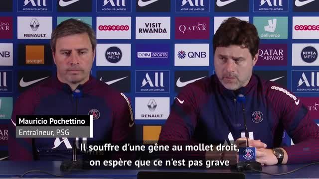5e j. - Pochettino sur Mbappé : On espère que ce n'est pas grave