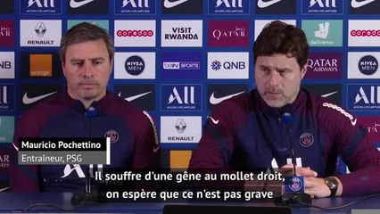 5e j. - Pochettino sur Mbappé : "On espère que ce n'est pas grave"