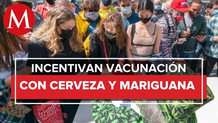 En EU dan mariguana, cerveza y donas gratis para promover vacunación anticovid