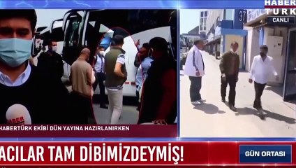 Otogar bombacıları canlı yayındayken kadraja girmiş