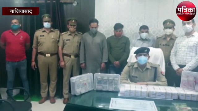 गाजियाबाद पुलिस ने पकड़े ऑक्सीजन सिलेंडर तस्कर सैकड़ों सिलेंडर बरामद
