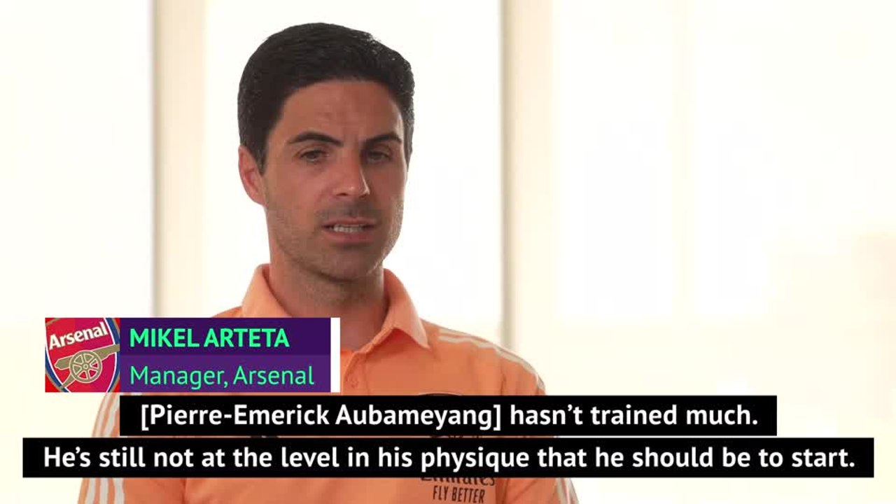 Arteta gives Aubameyang and Willock update ahea...