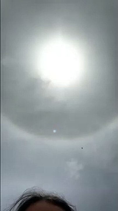 Espectacular halo solar en Córdoba