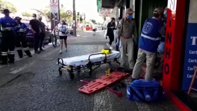 Homem é socorrido após sofrer queda na Região Central de Cascavel
