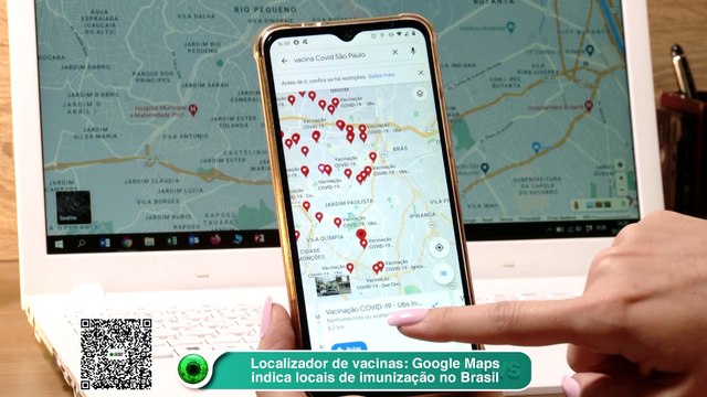 Localizador de vacinas- Google Maps indica locais de imunização no Brasil