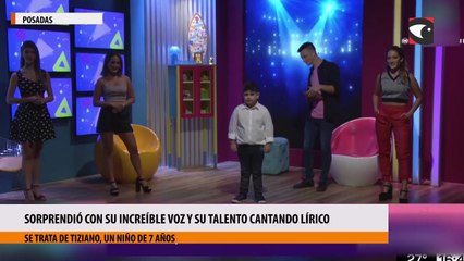 sorprendió con su increíble voz y su talento cantando lírico