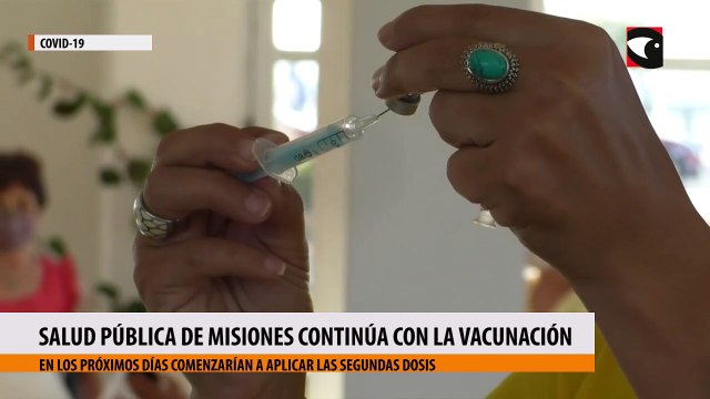 Salud Pública de Misiones continúa con la vacunación contra el Covid-19 y en los próximos días comenzarían a aplicar las segundas dosis