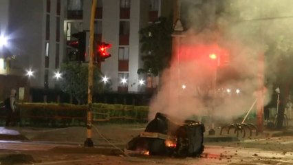 Tensión en Suba por enfrentamientos de ciudadanos con la Fuerza Pública