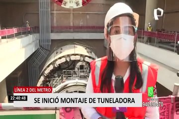 Línea 2 del Metro de Lima: montan tuneladora en Estación San Juan de Dios