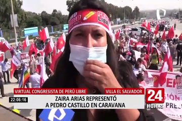 Elecciones 2021: Zaira Arias encabezó la denominada "Caravana del Lápiz" por Villa El Salvador