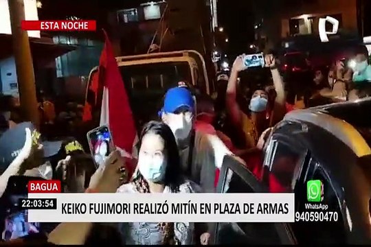 Elecciones 2021: Keiko Fujimori realizó mitin en Bagua Grande