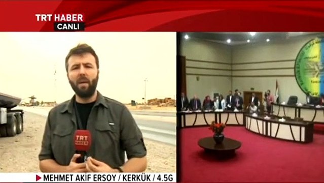 Barzani'nin adamları TRT Haber ekibini Kerkük'e almadı