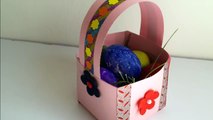 Diy Paper Easter Basket For Kids | Mini Paper Basket | Paper Basket Crafts | Easter Crafts For Kids