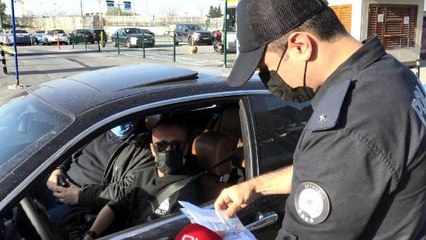 AVCILAR'DA POLİS DENETİMİNDE İZİN BELGESİ UYARISI