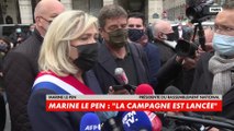 Présente à la statue de Jeanne d’Arc à Paris pour le 1er mai, Marine Le Pen attaque le bilan d’Emmanuel Macron : «Nous venons de vivre quatre ans de chaos, de désunion, de fragmentation»