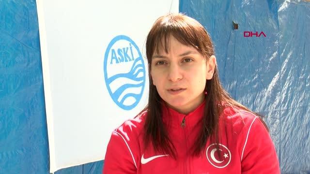 SPOR Milli halterci Şaziye Erdoğan Olimpiyatlarda altın madalya alırsam Nevşehir'e salon yaptırmak istiyorum