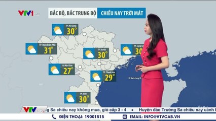 Dự báo thời tiết chiều tối nay 1/5  Bản tin dự báo thời tiết đêm nay