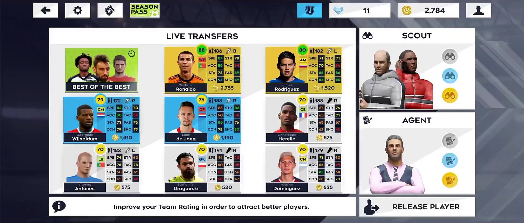 I got ronaldo yesssss.