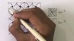 How To Draw Zentangle Pattern Flip Flap, Easy Doodle Art Tutorial Drawing For Beginners,Step By Step
