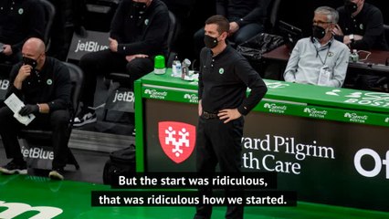 'My daughter left at half-time' - Stevens on Celtics' comeback