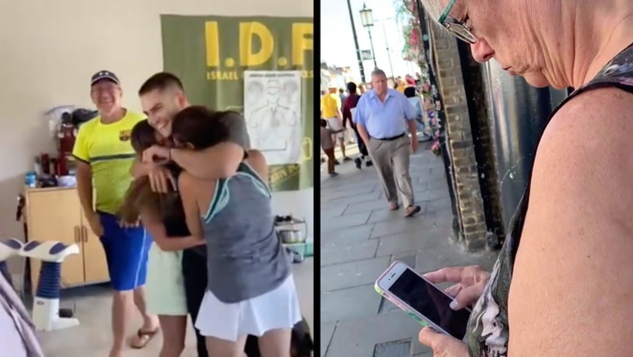 Heartwarming Moment Solider Surprises Family & 'Look Mom, It's Dad!'