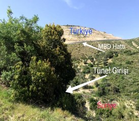 Suriye'den Türkiye istikametine kazılan tünel Mehmetçiğin dikkatinden kaçmadı