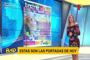 Mabel Huertas leyendo las portadas del día en BDP - reel